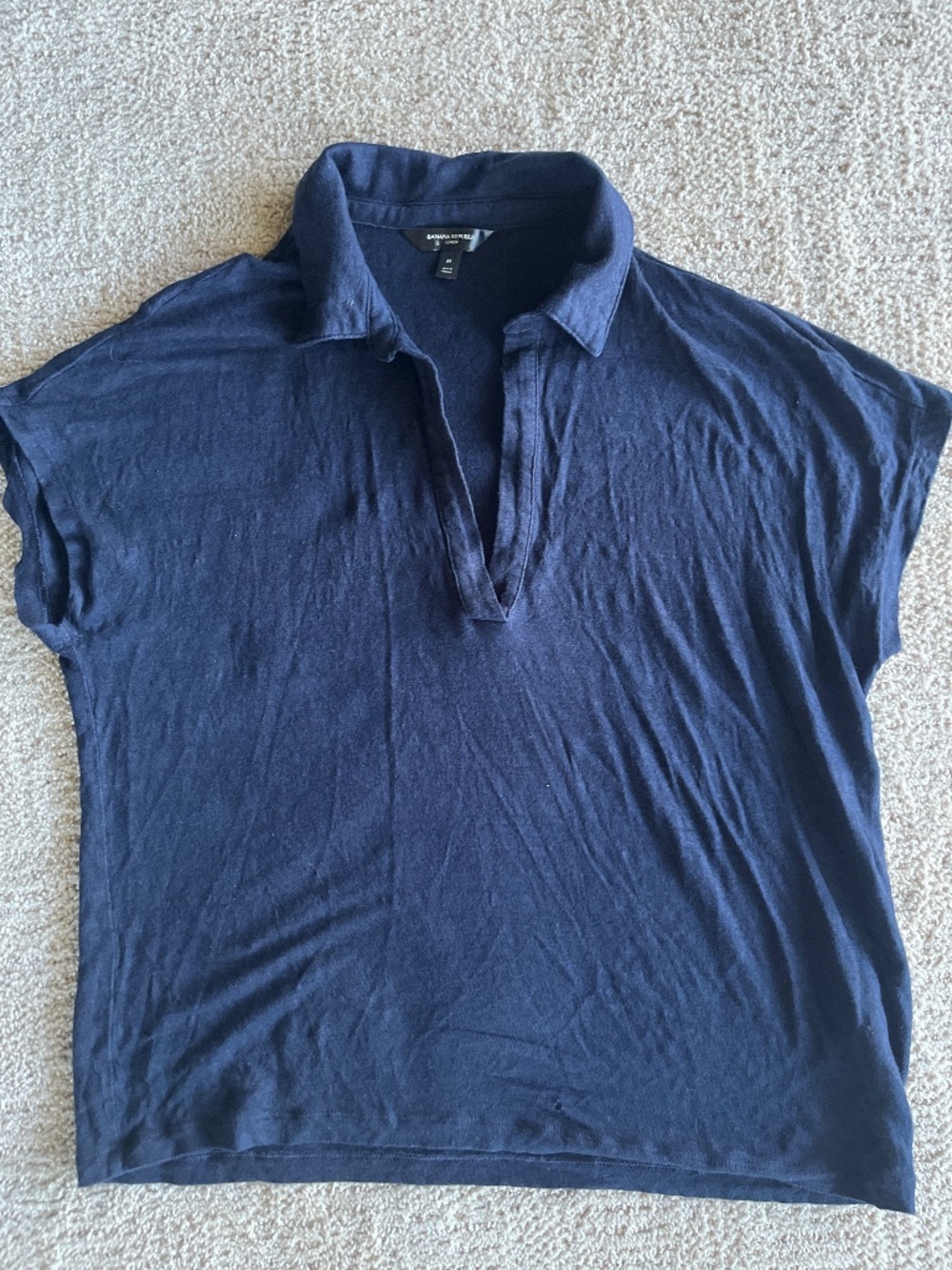 Banana Republic linen polo shirt